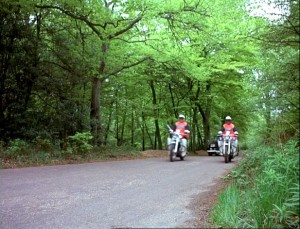 04.13 Rolls driving with police outriders