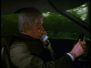 Straker in car